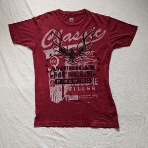 Vtg Car Auto GM Pontiac Firebird Retro Tee t shirt